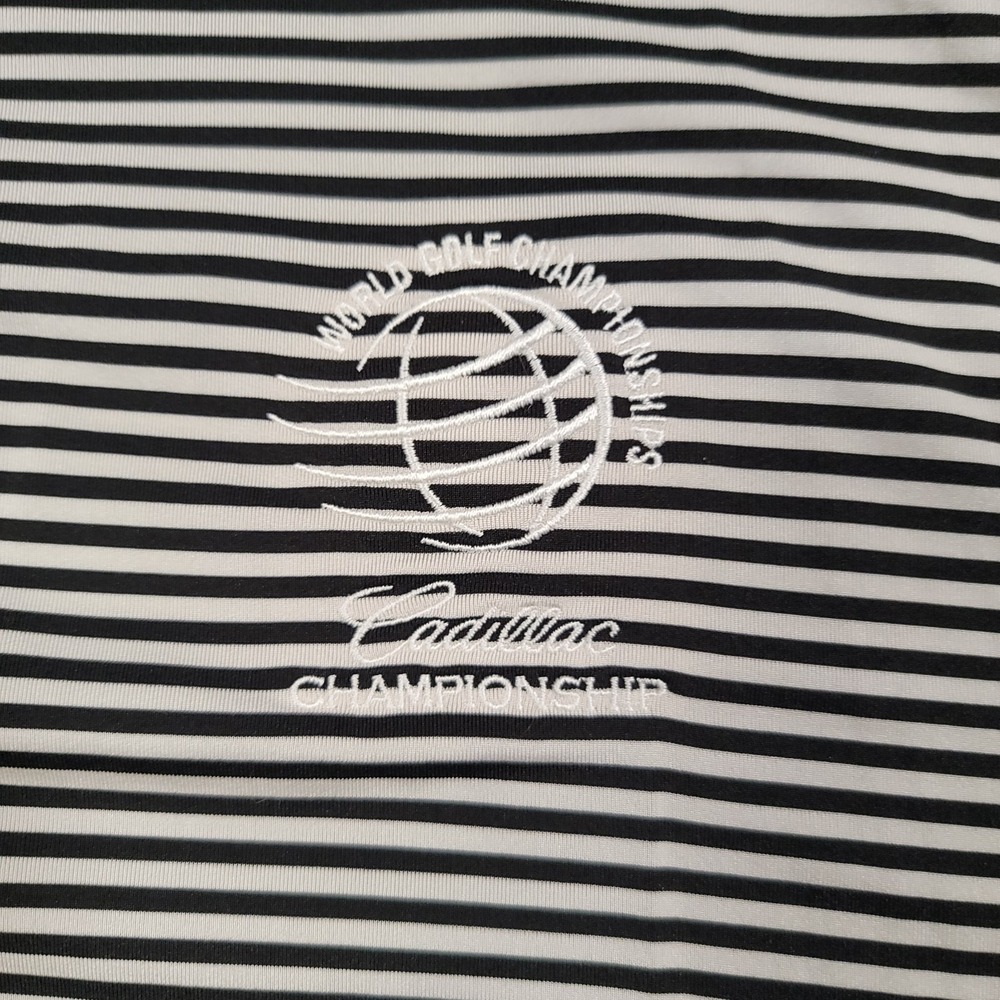 Ralph Lauren RLX Men Polo Shirt XXL Black White Stripe Cadillac Golf‎ - Picture 4 of 11